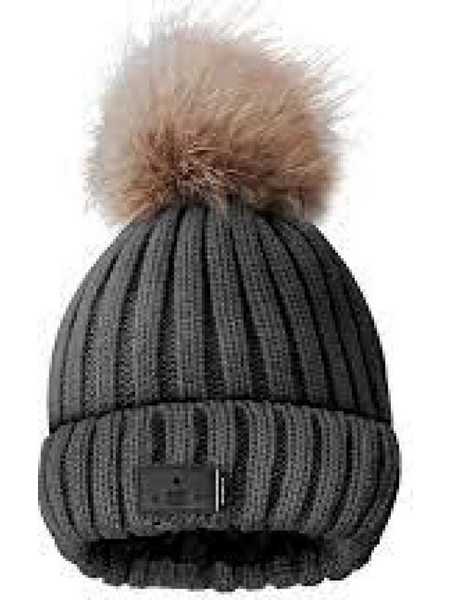 SBS Case Me Winter Fur Hat With Bluetooth Black - (WINTFURBTK)