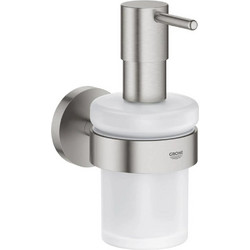 Grohe Essentials Επιτοίχιο Dispenser Γυάλινο Ασημί 40448DC1