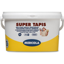 Mercola Super Tapis Ακρυλική Κόλλα Ταπετσαρίας Διάφανη 1kg 01719