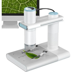 WIFI HD USB Electron Microscope Digital Magnifier With Stand(White) (OEM)