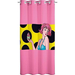 Saint Clair Παιδική Κουρτίνα με Τρουκς 160x240 Sweety Fuchsia