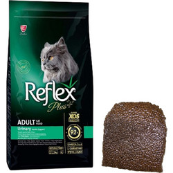Ξηρά Τροφή Reflex Plus Cat Urinary για Ενήλικες Γάτες, για την Προστασία του Ουροποιητικού Συστήματος με Κοτόπουλο 1kg σε συσκευασία vacuum (κενό αέρος)