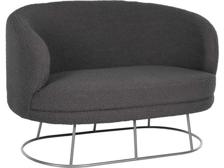 HomeMarkt Arien Διθέσιος Καναπές Γκρι 130x75x85cm HM8492.21