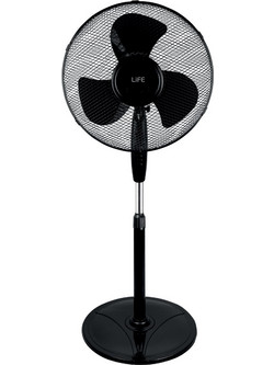 Life Ostro Dark 16 221-0402 Ανεμιστήρας Δαπέδου Ορθοστάτης 40cm 45W