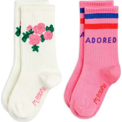 MINI RODINI Roses 2-pack socks (2416011128 TYPE) Multicolor Κορίτσι Collection FW24-25
