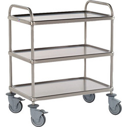 Τρόλεϊ/Καρότσι Κουζίνας Inox, 3 ράφια, 84x55xΥ96cm, εξαιρετικής ποιότητας, Matfer (1 ΤΕΜ)