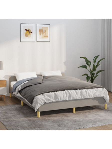 vidaXL Κουβέρτα Βαρύτητας με Κάλυμμα Γκρι 152x203 εκ. 11 κ. Υφασμάτινη 3154892