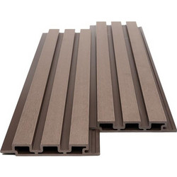 Wpc panel επένδυσης με 3D πηχάκια Dark Brown 8530 25/176.5mm