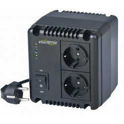 Gembird Energenie EG-AVR-0501 Σταθεροποιητής Τάσης Relay 500VA με 2 Πρίζες Schuko
