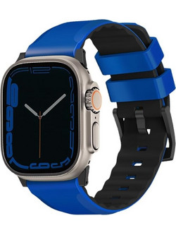 Uniq Linus Λουράκι Σιλικόνης Racing Blue (Apple Watch 42 / 44 / 45mm)