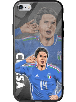 Θήκη Euro 2024 - Federico Chiesa iPhone 6 Plus / iPhone 6s Plus Groove TPU (Tempered Glass και TPU)
