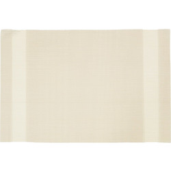 Σουπλά PVC-PET 45x30cm 2πλής όψης ζαχαρί και μπεζ με πλαϊνές γραμμές abert Ιταλίας Σετ 10 c479692