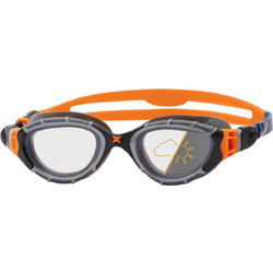 Zoggs Predator Flex Reactor Regular Γυαλάκια Κολύμβησης Ενηλίκων Αντιθαμβωτικά Πορτοκαλί Γκρι