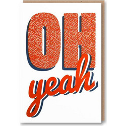 Ευχετήρια Κάρτα Oh Yeah NST-GC-LET-8114 12x17cm White-Red Nineteen Seventy Three