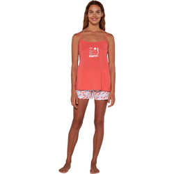 Vamp Babydoll Καλοκαιρινό Βαμβακερό Κοραλί 20284