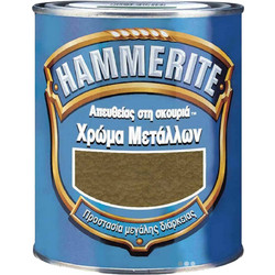 Vivechrom Hammerite Βερνικόχρωμα Διαλύτου Μετάλλου Μαύρο Satin 0.75lt