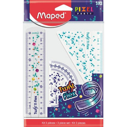 Maped Pixel Σετ Γεωμετρικών Οργάνων Twist'n Flex 15cm (981835)