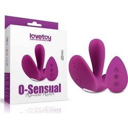 Lovetoy O-Sensual Remote Rider Δονητής G-Spot για Ζευγάρια με Τηλεχειριστήριο Μωβ