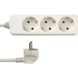 REV Outlet Strip 3-fold Standard 5m white