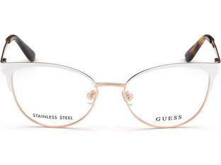 Guess GU2796 021 Γυναικείος Σκελετός Γυαλιών Οράσεως Μεταλλικός Χρυσός Άσπρος