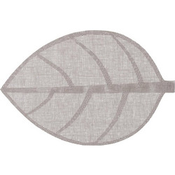 Σουπλά Secret de Gourmet σε σχήμα φύλλου, με διαστάσεις 50x33cm - Light Grey 118842K