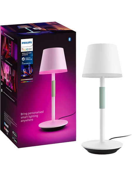 PHILIPS Hue White & Color Ambiance Φορητό Επιτραπέζιο Φωτιστικό Hue Go Λευκό