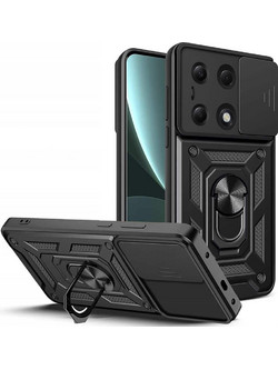 Tech-Protect CamShield Pro Θήκη για Xiaomi Redmi Note 13 Pro 4G / Redmi Note 14S / Poco M6 Pro 4G Black