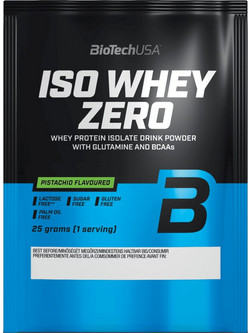 Biotech USA ISO Whey Zero Pistachio Πρωτεΐνη Ορού Γάλακτος Γράμμωσης Χωρίς Λακτόζη & Γλουτένη 25gr