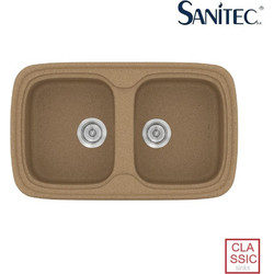 Sanitec Classic 312 Επικαθήμενος Νεροχύτης Γρανίτη Ματ Granite Celtic Stone 82x50cm