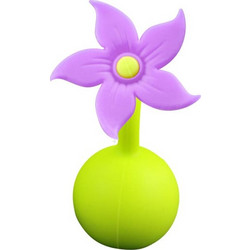 Haakaa Πώμα Θηλάστρου Σιλικόνης Flower Stopper Purple