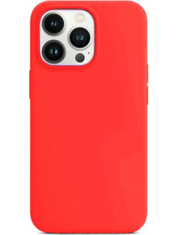Θήκη Rubber Ενισχυμένης Σιλικόνης για iPhone 13 Pro Max Κόκκινο
