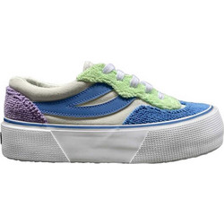 Superga 3041 Revolley Γυναικεία Sneakers Flatforms Μπλε Μπεζ S2127VW-A3W