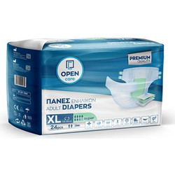 Open Care Premium Super Slip Non-Woven XLarge Πάνες Ακράτειας 6 Σταγόνες 24τμχ