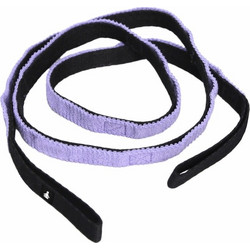 FITPADDY Ελαστική Ζώνη Yoga Stretch Strap 180 cm Μαύρο/Μωβ YGSP01