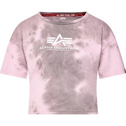 Alpha Industries Γυναικεία κοντομάνικη μπλούζα Basic Batik Cropped Oversize T-shirt 604