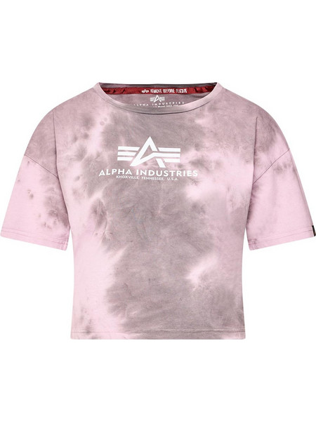 Alpha Industries Γυναικεία κοντομάνικη μπλούζα Basic Batik Cropped Oversize T-shirt 604
