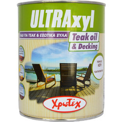Χρωτέχ Ultraxyl Teak Λάδι Εμποτισμού Ξύλου Έτοιμο προς Χρήση Satin 2.5lt