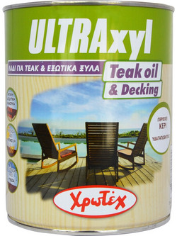 Χρωτέχ Ultraxyl Teak Λάδι Εμποτισμού Ξύλου Έτοιμο προς Χρήση Satin 2.5lt