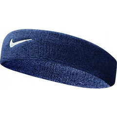 NIKE SWOOSH HEADBAND OBSIDIAN/WHITE