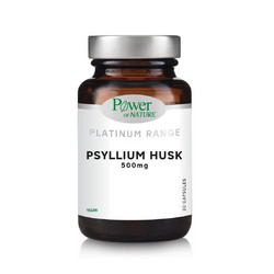 Power Health Psyllium Husk 500mg Φυτικές Ίνες 30 Κάψουλες