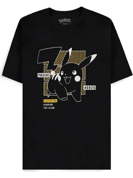 Pokemon - Pikachu Line-Art Men's Short Sleeved T-Shirt (Black) - S (TS582566POK-S)