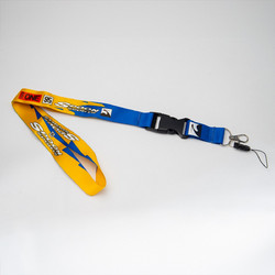 Μπρελόκ Lanyard Spoon Sports Kίτρινο-Μπλέ