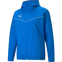 Puma Teamrise All Weather Ανδρική Ζακέτα Φούτερ με Κουκούλα και Φερμουάρ Γαλάζια 657396-02