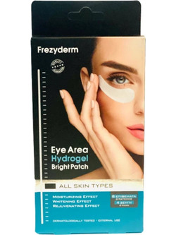 Frezyderm Hydrogel Bright Eye Patches για Ενυδάτωση Λάμψη Λεύκανση & Μαύρους Κύκλους 8τμχ