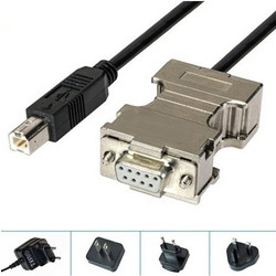 USB printer connects to RS232 port - DB9 female to USB B, 1.8 meter cable. The converter is only for specific USB printers