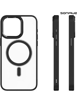 Sonique Magnetic MagMetal Back Cover Black (iPhone 14 Pro)