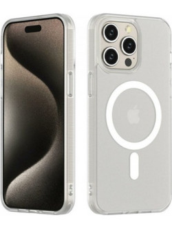 YENKEE YCC MagSafe 06 TP Premium Μαγνητική Θήκη για iPhone 15 Pro, Ασημί