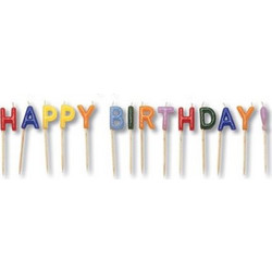 Creative Converting Σετ Κεράκια Happy Birthday (14 Τεμάχια)