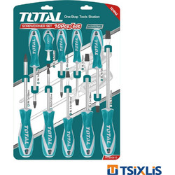 Σετ Κατσαβίδια TOTAL Ίσια & Σταυρός | 10τμχ. - (THT250610)