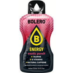 Bolero χυμός σκόνη (1 x 9 γρ.) Energy Exotic Punch - Ενεργειακό Ρόφημα (7 γρ. σε 250ml)